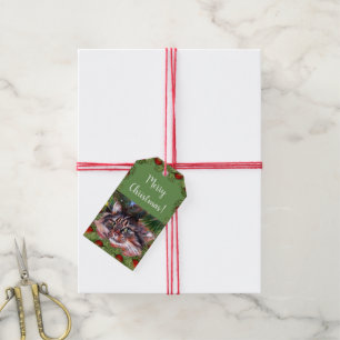 Christmas Cat Gift Cards Gift Tags