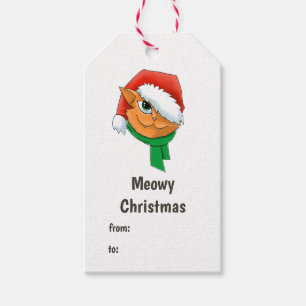 Christmas Cat Gift Tags
