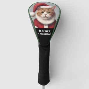 CHRISTMAS CAT GOLF DRIVER COVER