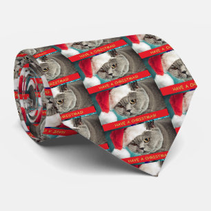 Christmas Cat Have A Christmas Tie