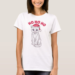 Christmas Cat Ho Ho Ho T-Shirt