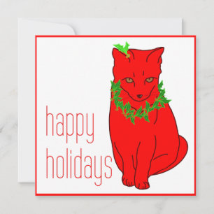Christmas Cat Holiday Card