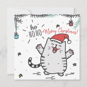 Christmas Cat Holiday Card