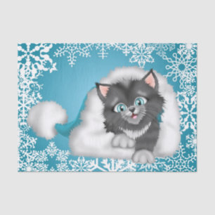 Christmas Cat Holiday tissue paper