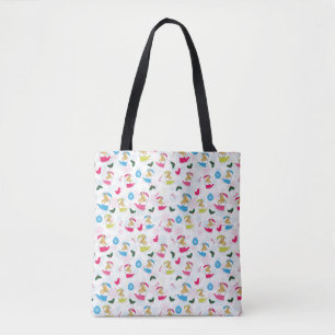 Christmas cat is sleeping tote bag