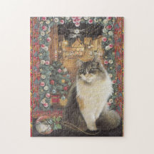 CHRISTMAS CAT JIG SAW PUZZLE