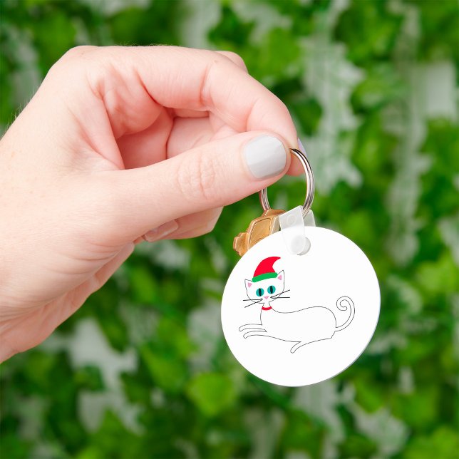 Christmas Cat Key Ring (Creator Uploaded)