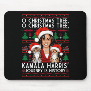 Christmas Cat Ladies For Kamala Santa Ornament Paj Mouse Pad