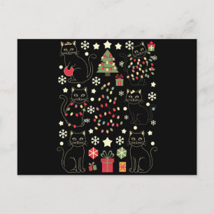 Christmas Cat Lover Gift For Cat Owner Postcard