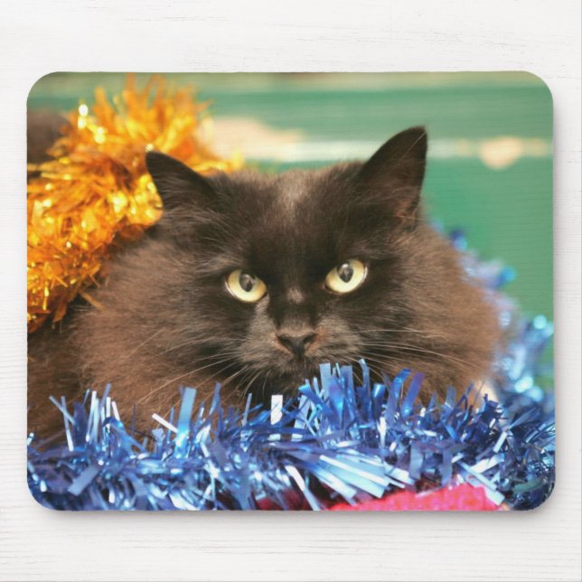 Christmas Cat Mouse Pad (Front)