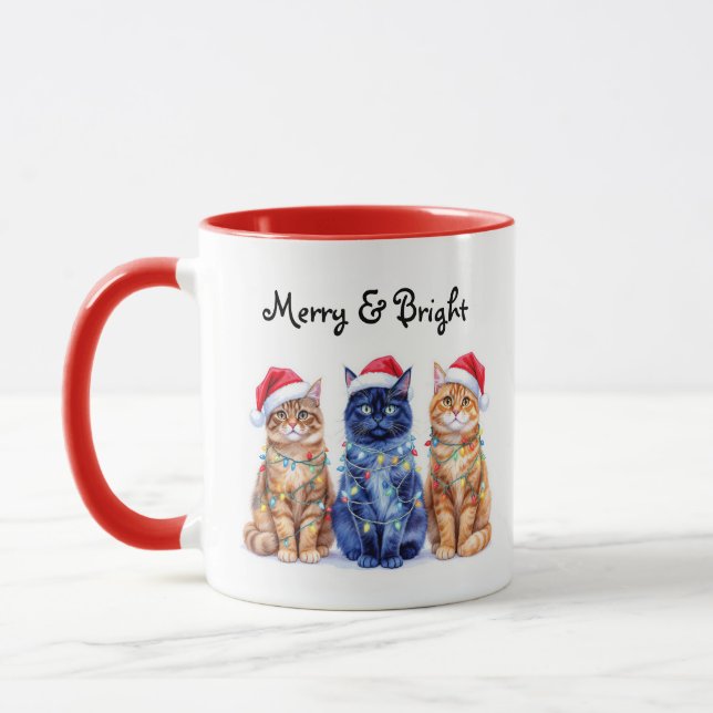 Christmas Cat Mug (Left)