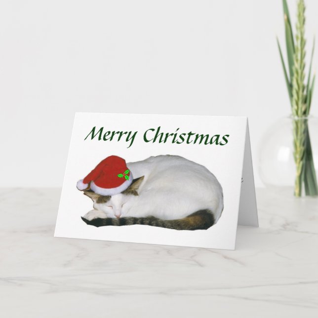Christmas Cat Nap Card (Front)