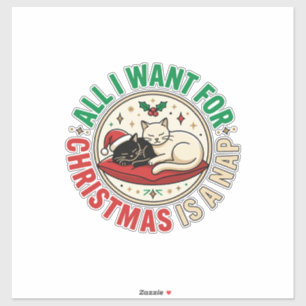 Christmas Cat Nap Holiday Design