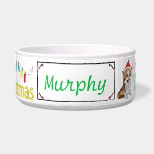 Christmas CAT Pet Bowl "Furry Little Christmas"