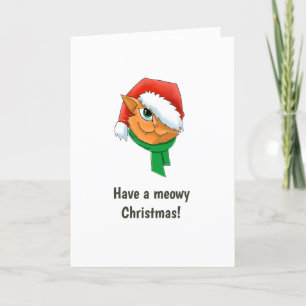 Christmas Cat Photo Holiday Card