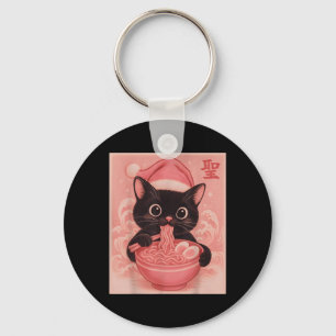 Christmas Cat Pink Santa Kawaii Anime Christmas Ra Key Ring