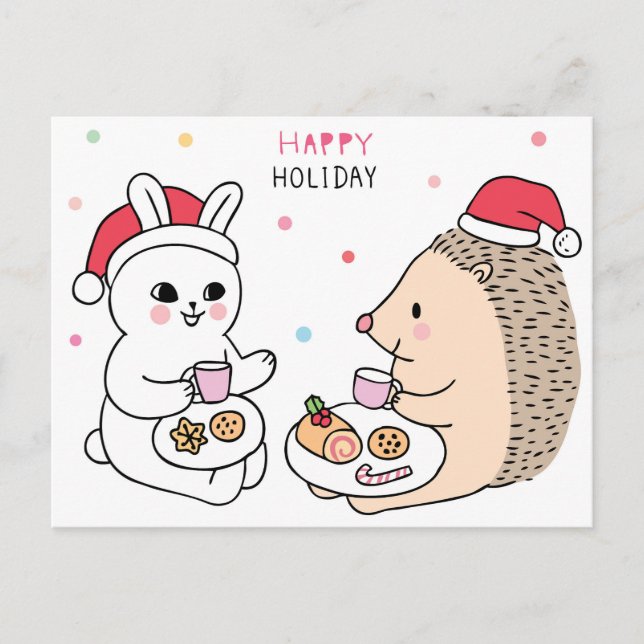 Christmas Cat Postcard (Front)