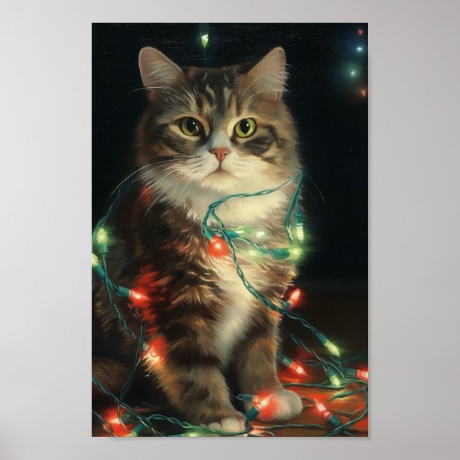 Christmas Cat Poster (Front)