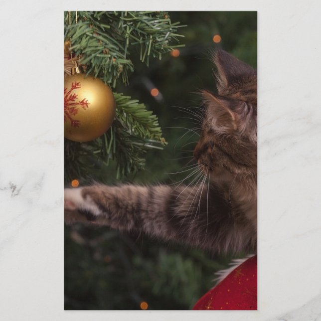 Christmas Cat Stationery (Front)