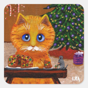 Christmas Cat Stickers Creationarts