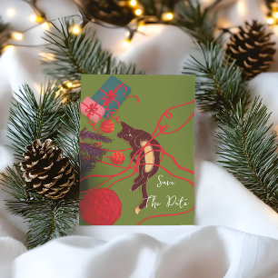 Christmas Cat Tangle – Festive Kitty Playtime Save The Date