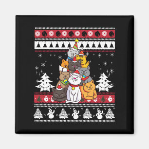 Christmas Cat Tree Magnet