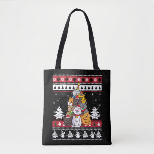 Christmas Cat Tree Tote Bag