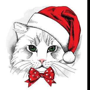 Christmas Cat Trucker Hat