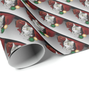 Christmas Cat Wrapping Paper
