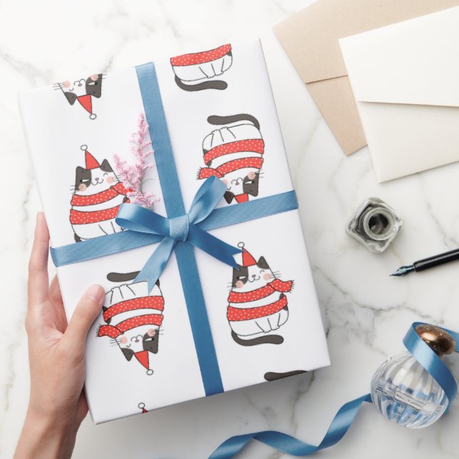 Christmas Cat Wrapping Paper (Gifting)