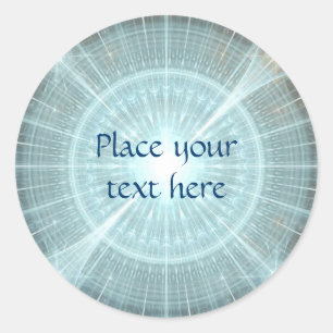 Christmas Cathedral Window Classic Round Sticker