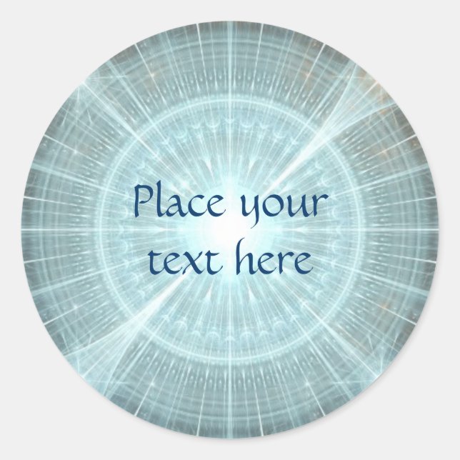 Christmas Cathedral Window Classic Round Sticker (Front)