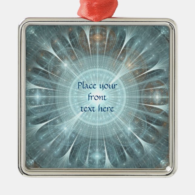 Christmas Cathedral Window Metal Tree Decoration (Front)