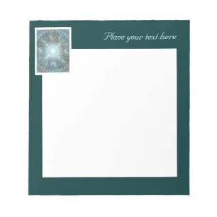 Christmas Cathedral Window Notepad