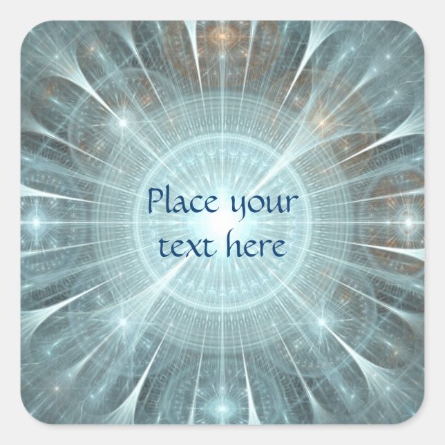 Christmas Cathedral Window Square Sticker (Front)