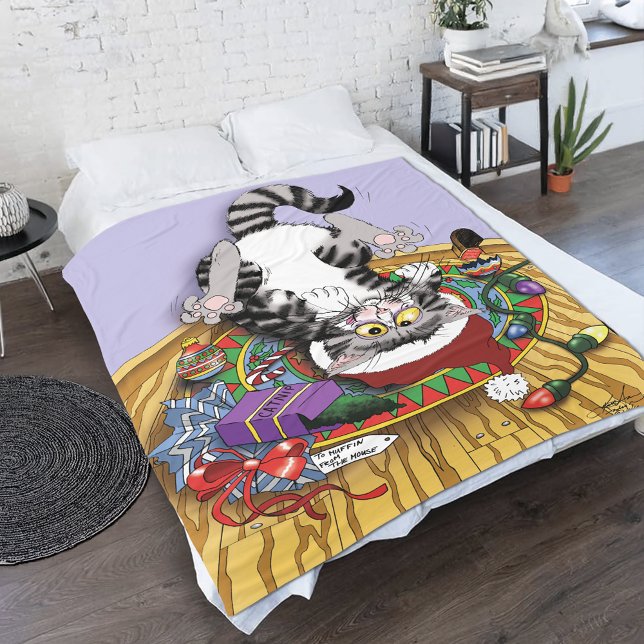 Christmas Catnip Cat Fleece Blanket (Creator Uploaded)