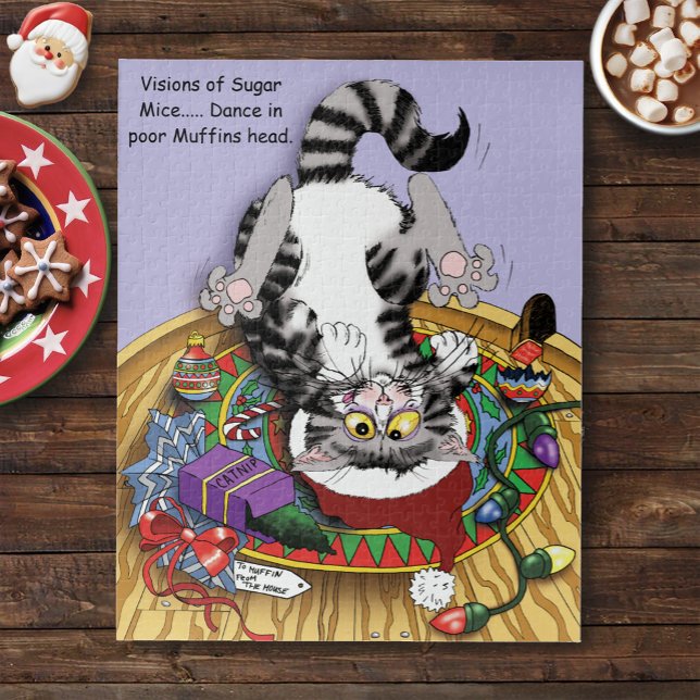 Christmas Catnip Cat Jigsaw Puzzle (Creator Uploaded)