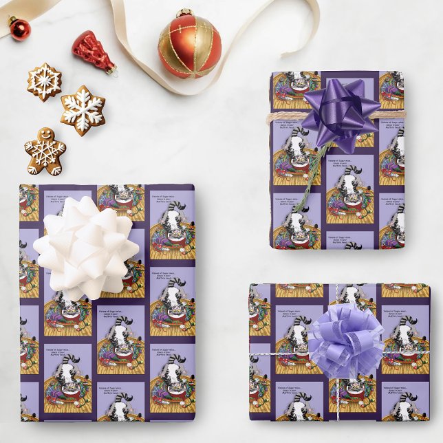 Christmas Catnip Cat Wrapping Paper Sheet (Creator Uploaded)