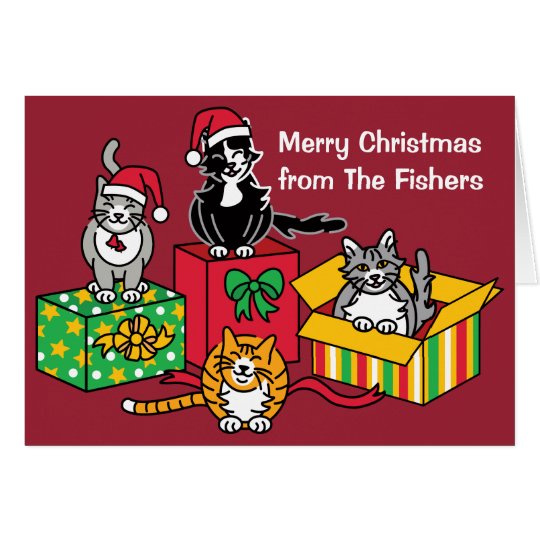 Christmas Cats Card