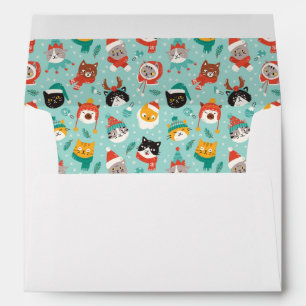 Christmas Cats in Holiday Sweaters Pattern Envelope