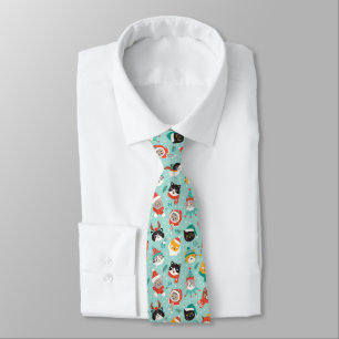Christmas Cats in Holiday Sweaters Pattern Tie