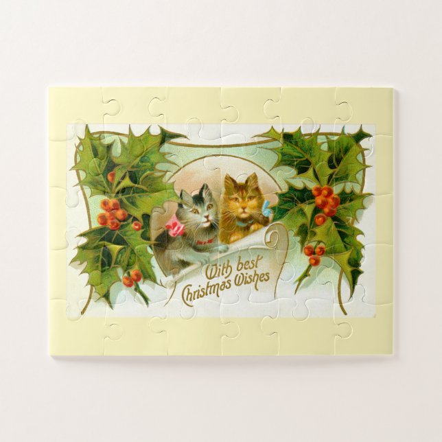 Christmas cats jigsaw puzzle (Horizontal)