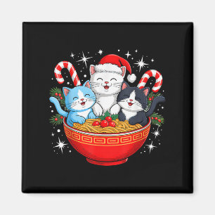 Christmas Cats Ramen Kitten Anime Men Women Kids X Magnet
