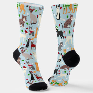 Christmas Cats Socks