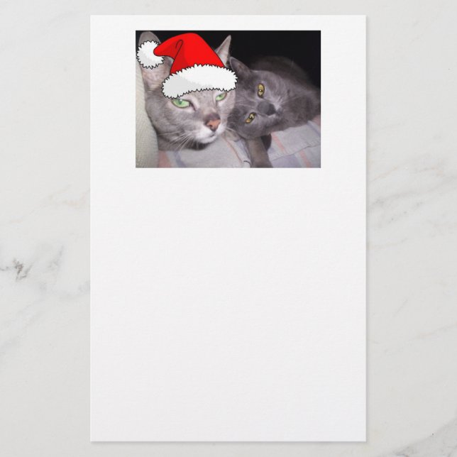 Christmas Cats Stationery (Front)