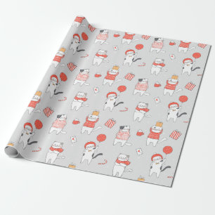 Christmas Cats Wrapping Paper