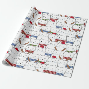 Christmas Cats Wrapping Paper