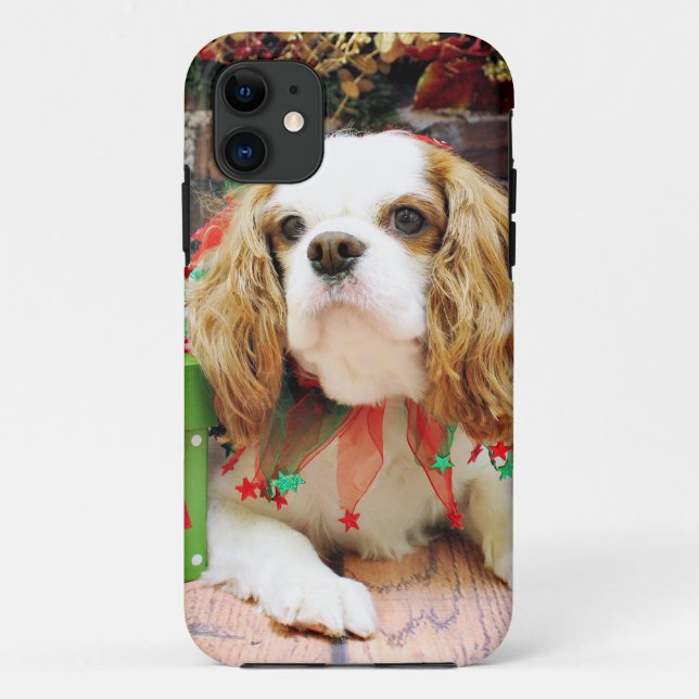 Christmas - Cavalier King Charles Spaniel  Mei Mei Case-Mate iPhone Case (Back)