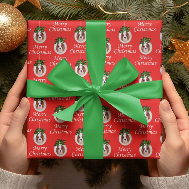 Christmas Cavalier Spaniel Ornaments Gift Paper (Creator Uploaded)