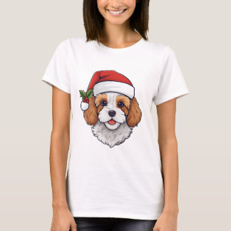 Christmas Cavapoo Cavoodle T-shirt - Blenheim